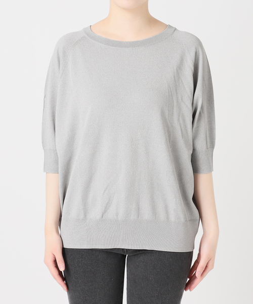 JOURNAL STANDARD relume(ジャーナルスタンダード レリューム)の「接触冷感 / ウォッシャブルクールドルマンプルオーバー(ニット/セーター・レディース・グリーン/ブラック/ライトグレー/ブラウン/ネイビー・FREE)」の17枚目の写真