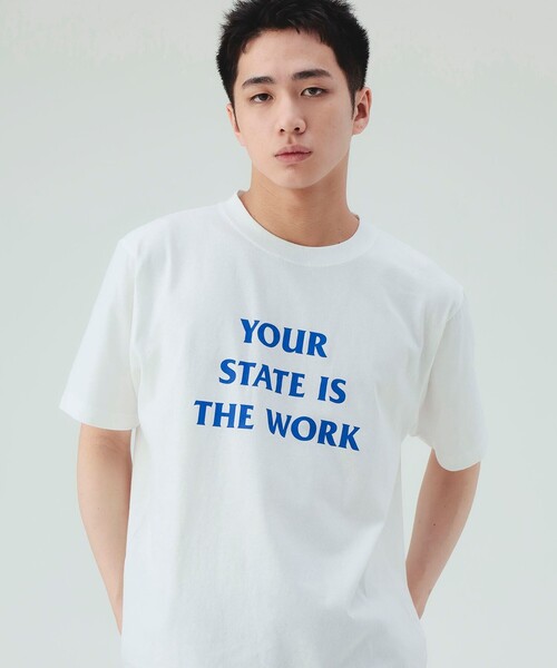 BEAMS HEART(ビームスハート)の「【6/18値下げ】メッセージ プリント Tシャツ(ユニセックス)(Tシャツ/カットソー・メンズ・ホワイト系その他2/ホワイト・LARGE/SMALL/MEDIUM)」の2枚目の写真
