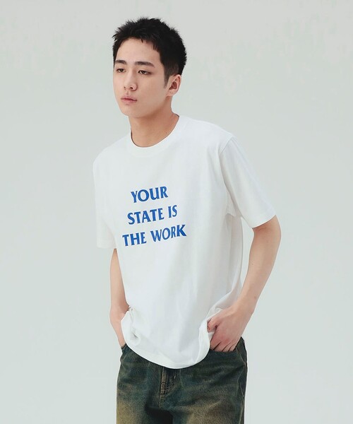 BEAMS HEART(ビームスハート)の「【6/18値下げ】メッセージ プリント Tシャツ(ユニセックス)(Tシャツ/カットソー・メンズ・ホワイト系その他2/ホワイト・LARGE/SMALL/MEDIUM)」の3枚目の写真