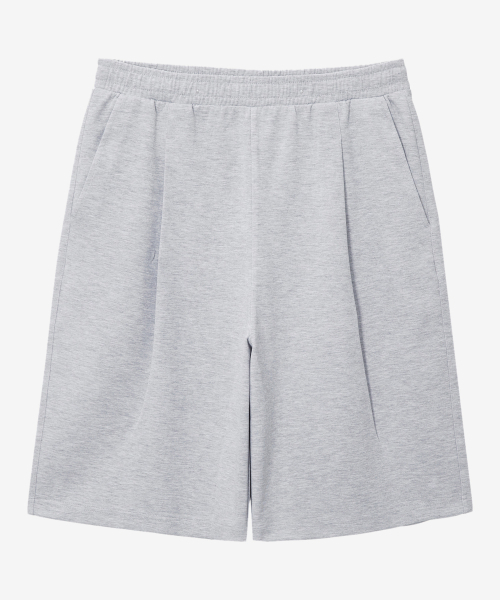 BASIC HOUSE(ベーシックハウス)の「UNI バミューダ ワイド ワンタック 特別綿 6部 ショートパンツ メランジグレー(その他パンツ・メンズ・ミックスグレー・30inch/34inch/36inch/28inch/32inch)」の12枚目の写真