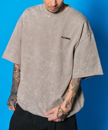 Washed sweat drawstring tee