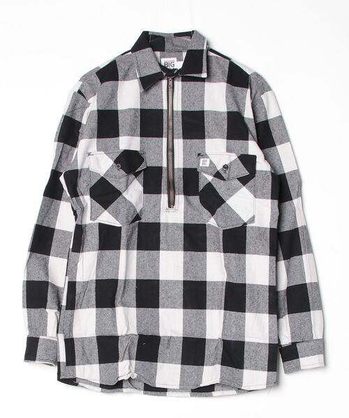BIG BILL(ビッグビル)の「【T18】【BIG BILL/ビッグ ビル】PREMIUM FLANNEL WORK SHIRT WITH ZIPPER(シャツ/ブラウス・メンズ・ブルー/レッド/ホワイト・LARGE/SMALL)」の2枚目の写真