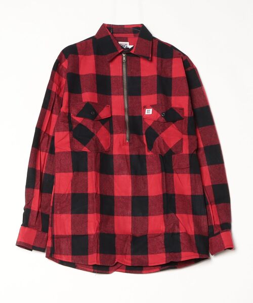 BIG BILL(ビッグビル)の「【T18】【BIG BILL/ビッグ ビル】PREMIUM FLANNEL WORK SHIRT WITH ZIPPER(シャツ/ブラウス・メンズ・ブルー/レッド/ホワイト・LARGE/SMALL)」の16枚目の写真