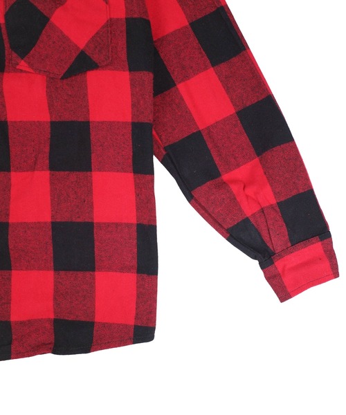 BIG BILL(ビッグビル)の「【T18】【BIG BILL/ビッグ ビル】PREMIUM FLANNEL WORK SHIRT WITH ZIPPER(シャツ/ブラウス・メンズ・ブルー/レッド/ホワイト・LARGE/SMALL)」の9枚目の写真