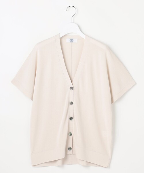 J.PRESS Ladies（J.プレス レディス）の「COOL VIS/CO Vネック カーディガン（カーディガン/ボレロ・レディース・ベージュ系/ネイビー系・SMALL）」の9枚目の写真