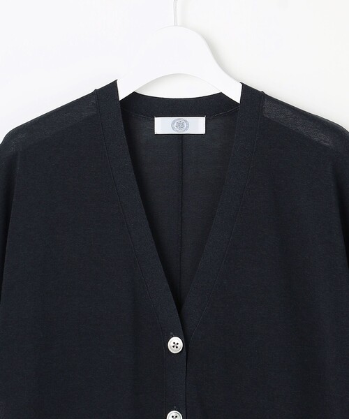 J.PRESS Ladies（J.プレス レディス）の「COOL VIS/CO Vネック カーディガン（カーディガン/ボレロ・レディース・ベージュ系/ネイビー系・SMALL）」の12枚目の写真