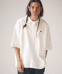 ADAM PATEK | ADAMPATEK/BITE APPLE patch polo shirt/鹿の子ポロシャツ(ポロシャツ)