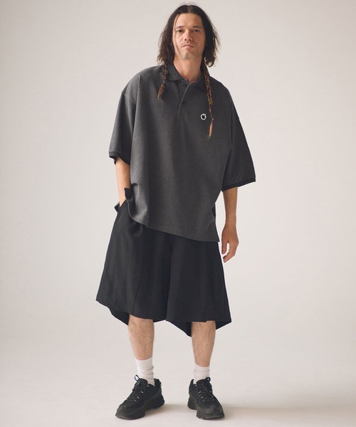 ADAM PATEK(アダムパテック)の「ADAMPATEK/BITE APPLE patch polo shirt/鹿の子ポロシャツ(ポロシャツ・メンズ・グレー/ホワイト/ブラック・1/2)」の21枚目の写真