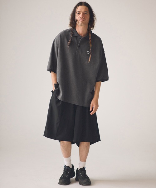ADAM PATEK(アダムパテック)の「ADAMPATEK/BITE APPLE patch polo shirt/鹿の子ポロシャツ(ポロシャツ・メンズ・グレー/ホワイト/ブラック・1/2)」の22枚目の写真