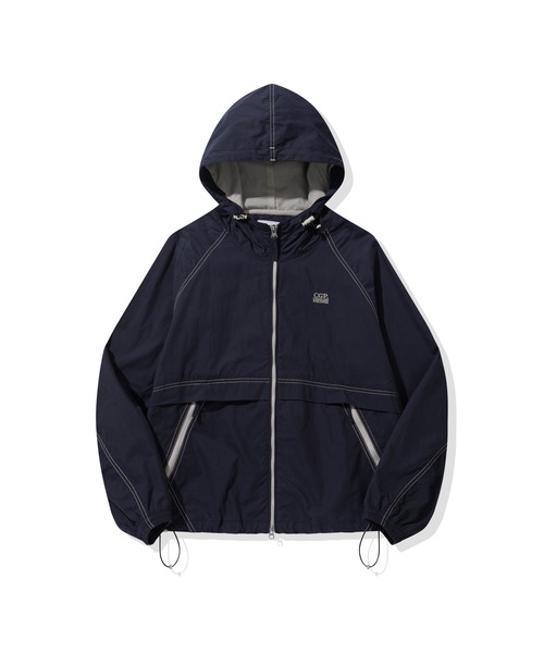 codegraphy（コードグラフィー）の「Contrast Hooded Jumper CBFSUJP001（ブルゾン・メンズ・カーキ/ダークネイビー・LARGE/MEDIUM）」の6枚目の写真