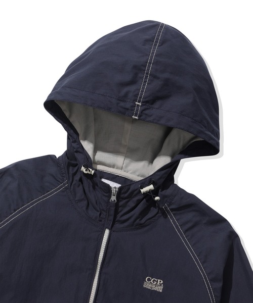 codegraphy（コードグラフィー）の「Contrast Hooded Jumper CBFSUJP001（ブルゾン・メンズ・カーキ/ダークネイビー・LARGE/MEDIUM）」の7枚目の写真