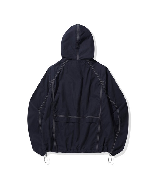 codegraphy（コードグラフィー）の「Contrast Hooded Jumper CBFSUJP001（ブルゾン・メンズ・カーキ/ダークネイビー・LARGE/MEDIUM）」の10枚目の写真