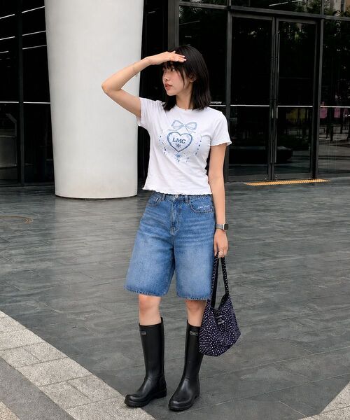 ARTISTWEAR（アーティストウェア）の「[ATW] フラップポケットAラインデニムショーツ（その他パンツ・レディース・ブルー・SMALL/MEDIUM/LARGE）」の2枚目の写真