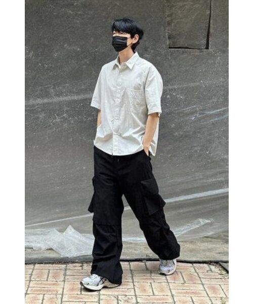 NONBLANK(ノンブランク)の「ネイチャーリングクルハーフスリーブシャツ _COOL BEIGE(シャツ/ブラウス・メンズ・その他・MEDIUM/LARGE/X-LARGE)」の11枚目の写真