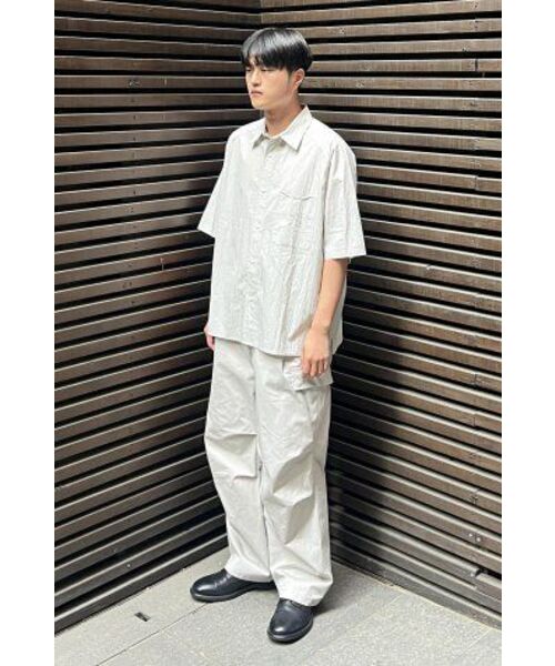 NONBLANK(ノンブランク)の「ネイチャーリングクルハーフスリーブシャツ _COOL BEIGE(シャツ/ブラウス・メンズ・その他・MEDIUM/LARGE/X-LARGE)」の15枚目の写真