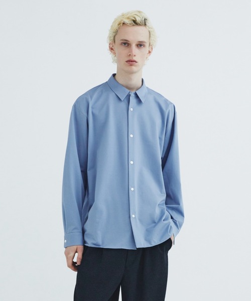CITY TOKYO(シティトウキョウ)の「【CITY TOKYO/シティートーキョー】KANEMASA KNITレギュラーシャツ(シャツ/ブラウス・メンズ・サックスブルー・3)」の1枚目の写真