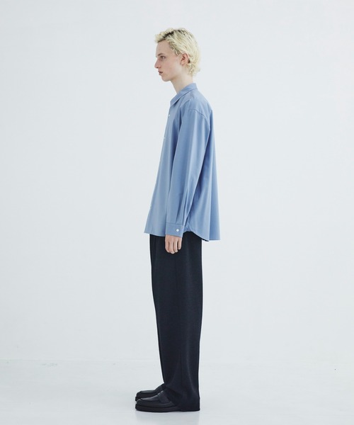 CITY TOKYO(シティトウキョウ)の「【CITY TOKYO/シティートーキョー】KANEMASA KNITレギュラーシャツ(シャツ/ブラウス・メンズ・サックスブルー・3)」の3枚目の写真