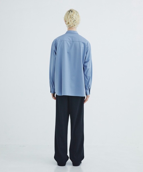 CITY TOKYO(シティトウキョウ)の「【CITY TOKYO/シティートーキョー】KANEMASA KNITレギュラーシャツ(シャツ/ブラウス・メンズ・サックスブルー・3)」の4枚目の写真