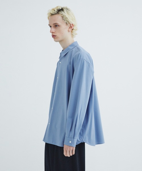 CITY TOKYO(シティトウキョウ)の「【CITY TOKYO/シティートーキョー】KANEMASA KNITレギュラーシャツ(シャツ/ブラウス・メンズ・サックスブルー・3)」の5枚目の写真