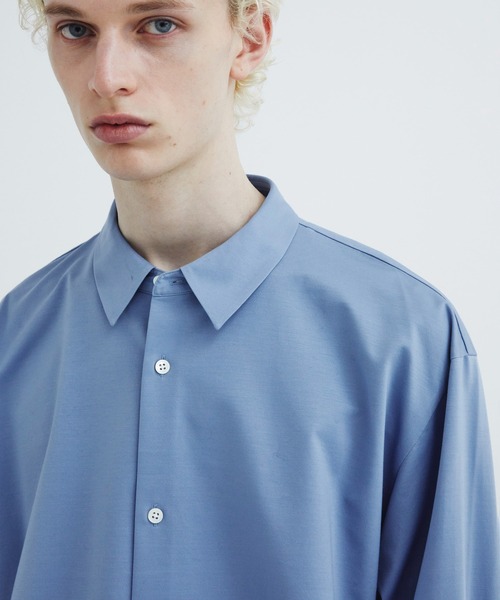 CITY TOKYO(シティトウキョウ)の「【CITY TOKYO/シティートーキョー】KANEMASA KNITレギュラーシャツ(シャツ/ブラウス・メンズ・サックスブルー・3)」の6枚目の写真