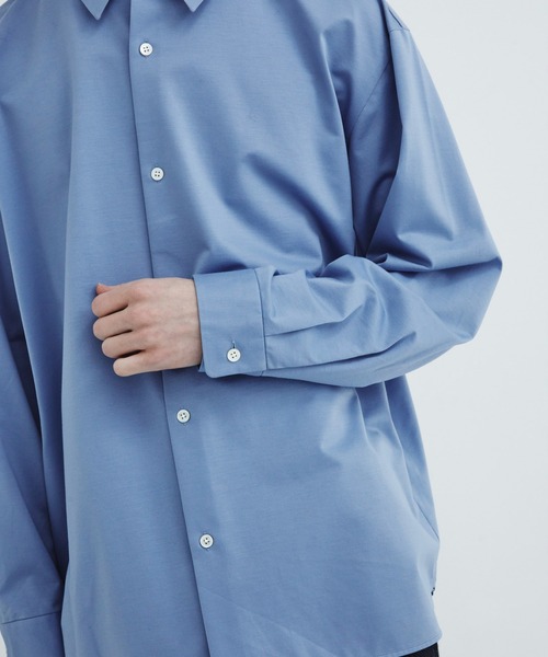 CITY TOKYO(シティトウキョウ)の「【CITY TOKYO/シティートーキョー】KANEMASA KNITレギュラーシャツ(シャツ/ブラウス・メンズ・サックスブルー・3)」の7枚目の写真
