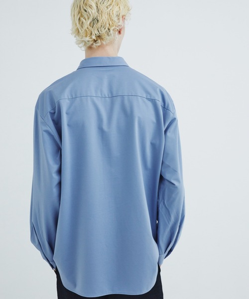 CITY TOKYO(シティトウキョウ)の「【CITY TOKYO/シティートーキョー】KANEMASA KNITレギュラーシャツ(シャツ/ブラウス・メンズ・サックスブルー・3)」の8枚目の写真