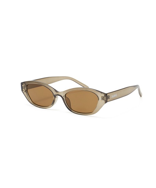 X-girl(エックスガール)の「MILLS LOGO FOX FLAME SUNGLASSES(サングラス・レディース・ブラック/ブラウン・ONE SIZE)」の2枚目の写真