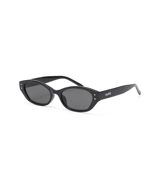 X-girl(エックスガール)の「MILLS LOGO FOX FLAME SUNGLASSES(サングラス・レディース・ブラック/ブラウン・ONE SIZE)」の1枚目の写真