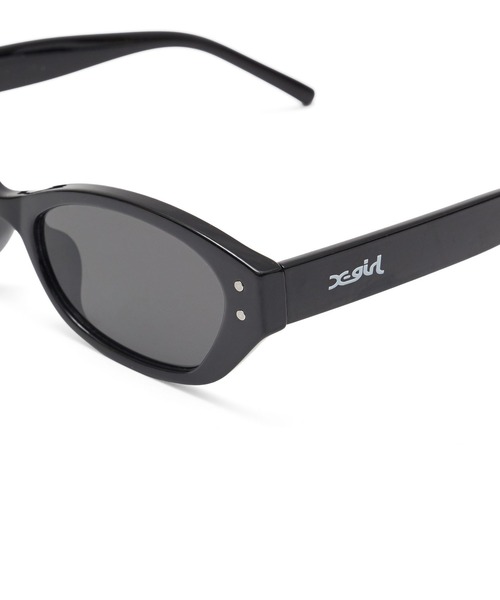 X-girl(エックスガール)の「MILLS LOGO FOX FLAME SUNGLASSES(サングラス・レディース・ブラック/ブラウン・ONE SIZE)」の3枚目の写真