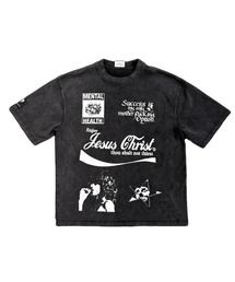 【TALKING ABOUT THE ABSTRACTION】JESUS CHRIST TEE2 / ブラック [26SS-T-008]
