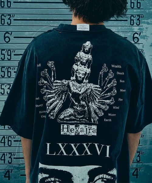 STYLISE（スタイライズ）の「【TALKING ABOUT THE ABSTRACTION】JESUS CHRIST TEE2 / ブラック [26SS-T-008]（Tシャツ/カットソー・メンズ・ブラック・M/L）」の7枚目の写真