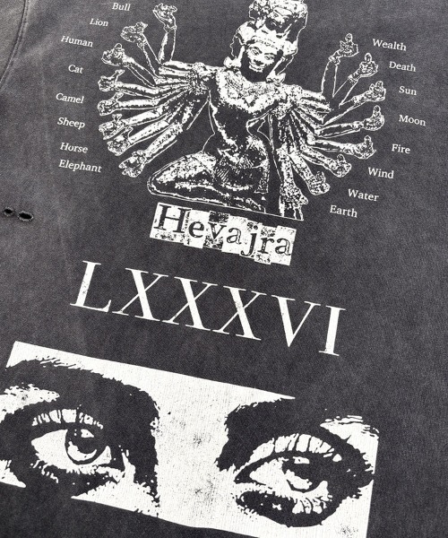 STYLISE（スタイライズ）の「【TALKING ABOUT THE ABSTRACTION】JESUS CHRIST TEE2 / ブラック [26SS-T-008]（Tシャツ/カットソー・メンズ・ブラック・M/L）」の3枚目の写真