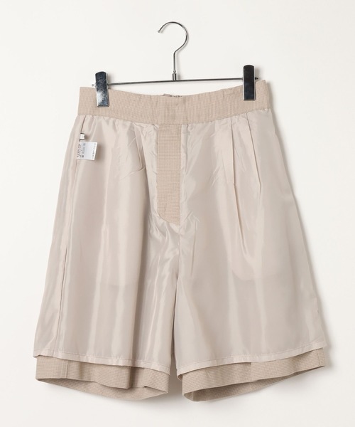 BAYFLOW（ベイフロー）の「[セットアップ着用可能]カラミショートパンツ（その他パンツ・レディース・ブラック/ベージュ・FREE）」の9枚目の写真