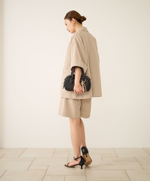 BAYFLOW（ベイフロー）の「[セットアップ着用可能]カラミショートパンツ（その他パンツ・レディース・ブラック/ベージュ・FREE）」の16枚目の写真