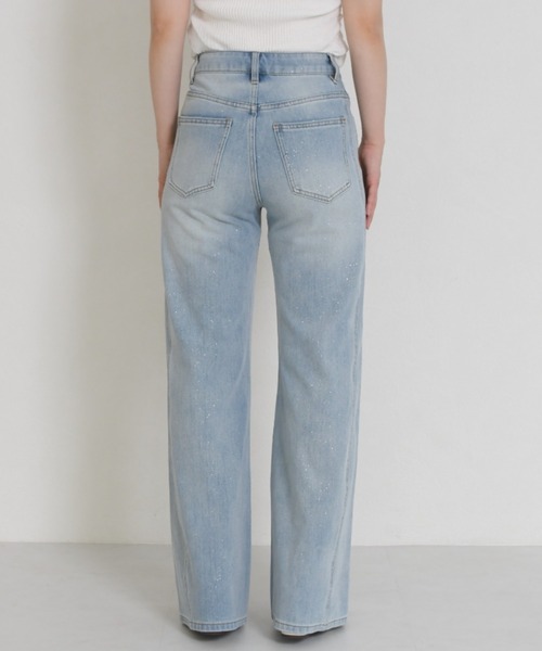 MISCH MASCH(ミッシュマッシュ)の「WEB限定 2026春夏新作 きらめきラメ入り美脚デニムパンツ(デニムパンツ・レディース・ブルー・M/S)」の18枚目の写真