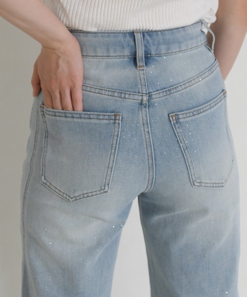 MISCH MASCH(ミッシュマッシュ)の「WEB限定 2026春夏新作 きらめきラメ入り美脚デニムパンツ(デニムパンツ・レディース・ブルー・M/S)」の19枚目の写真