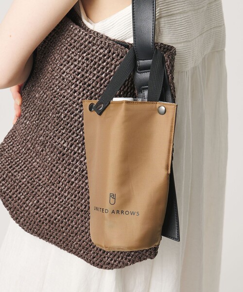 UNITED ARROWS（ユナイテッドアローズ）の「ドリンクホルダー バッグ（エコバッグ/サブバッグ・レディース・ブラック/ブラウン系・FREE）」の3枚目の写真