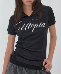 【FANCY CLUB】UTOPIA COLLAR TEE / 【ファンシークラブ】ユートピア襟付き半袖Tシャツ