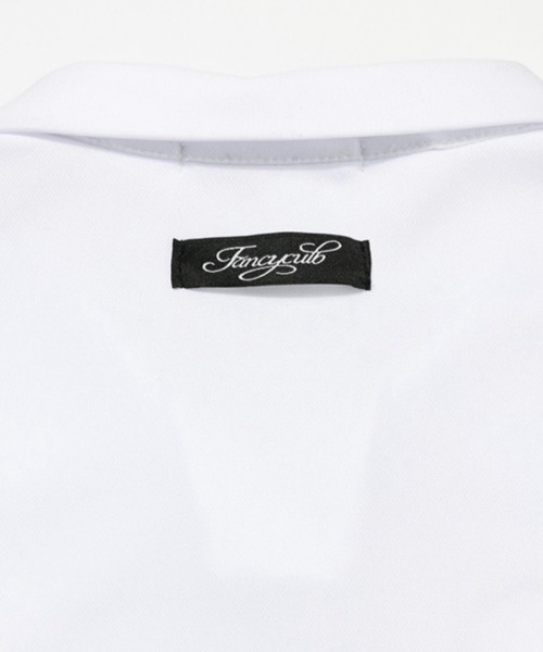 FANCY CLUB（ファンシークラブ）の「【FANCY CLUB】UTOPIA COLLAR TEE / 【ファンシークラブ】ユートピア襟付き半袖Tシャツ（Tシャツ/カットソー・レディース・ブラック/ホワイト・ONE SIZE）」の14枚目の写真