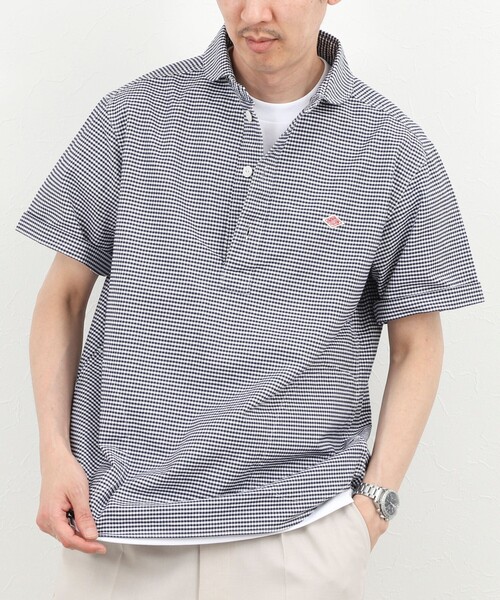 DANTON(ダントン)の「【DANTON/ダントン】ROUND COLLAR P.O SHIRT SS 26SS(DT-B0284 OXP)(シャツ/ブラウス・メンズ・ブルー系その他6・38/40/42/44)」の1枚目の写真