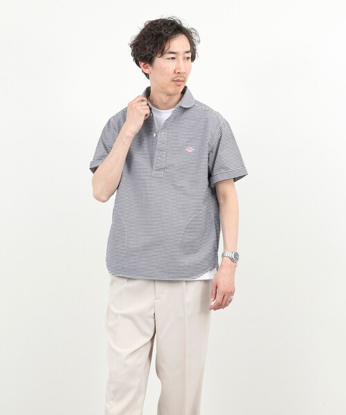 DANTON(ダントン)の「【DANTON/ダントン】ROUND COLLAR P.O SHIRT SS 26SS(DT-B0284 OXP)(シャツ/ブラウス・メンズ・ブルー系その他6・38/40/42/44)」の13枚目の写真