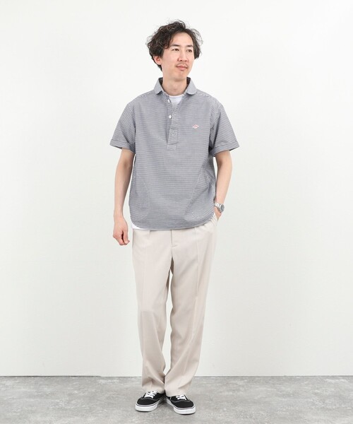 DANTON(ダントン)の「【DANTON/ダントン】ROUND COLLAR P.O SHIRT SS 26SS(DT-B0284 OXP)(シャツ/ブラウス・メンズ・ブルー系その他6・38/40/42/44)」の14枚目の写真