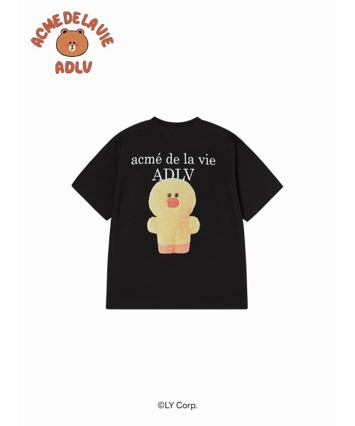 acme de la vie(アクメドラビ)の「【日本未発売/WEB限定】acme de la vie(アクメドラビ)/ラインフレンズ コラボ ベーシック ロゴ Tシャツ 半袖 クルーネック/BASIC LOGO WITH LINE FRIENDS SHORT SLEEVE T-SHIRT(Tシャツ/カットソー・レディース・ホワイト/ブラック/ライトピンク・M/L)」の10枚目の写真