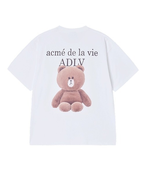 acme de la vie(アクメドラビ)の「【日本未発売/WEB限定】acme de la vie(アクメドラビ)/ラインフレンズ コラボ ベーシック ロゴ Tシャツ 半袖 クルーネック/BASIC LOGO WITH LINE FRIENDS SHORT SLEEVE T-SHIRT(Tシャツ/カットソー・レディース・ホワイト/ブラック/ライトピンク・M/L)」の8枚目の写真