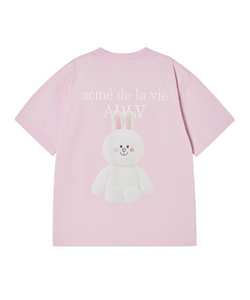 acme de la vie(アクメドラビ)の「【日本未発売/WEB限定】acme de la vie(アクメドラビ)/ラインフレンズ コラボ ベーシック ロゴ Tシャツ 半袖 クルーネック/BASIC LOGO WITH LINE FRIENDS SHORT SLEEVE T-SHIRT(Tシャツ/カットソー・レディース・ホワイト/ブラック/ライトピンク・M/L)」の17枚目の写真