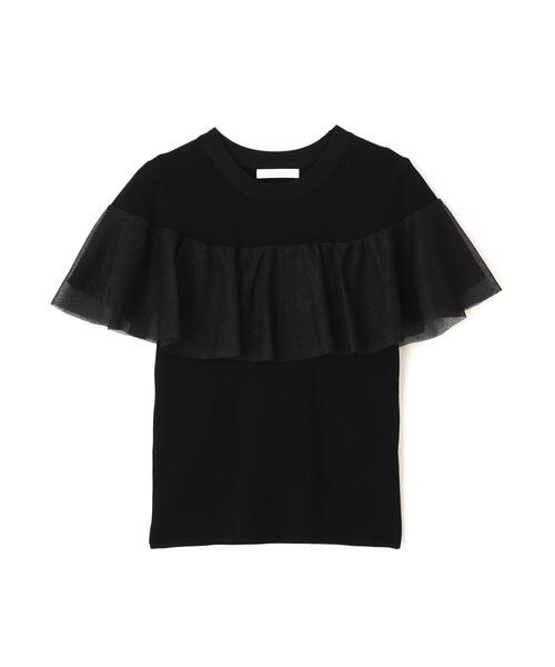 PROPORTION BODY DRESSING(プロポーションボディドレッシング)の「シアーケープ風リブニット / 1216170410(ニット/セーター・レディース・ホワイト系その他/ブラック・FREE)」の21枚目の写真