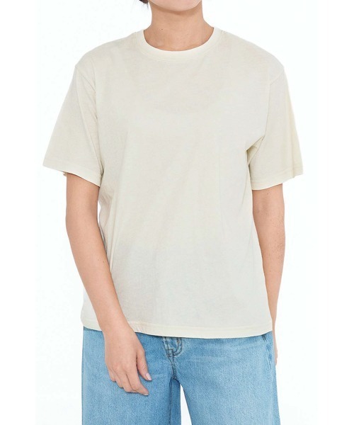 HEART MARKET(ハートマーケット)の「さらさら半袖CottonT(Tシャツ/カットソー・レディース・ブラック系/チャコール/ホワイト/ブラック/ナチュラル・MEDIUM/LARGE/LL)」の5枚目の写真
