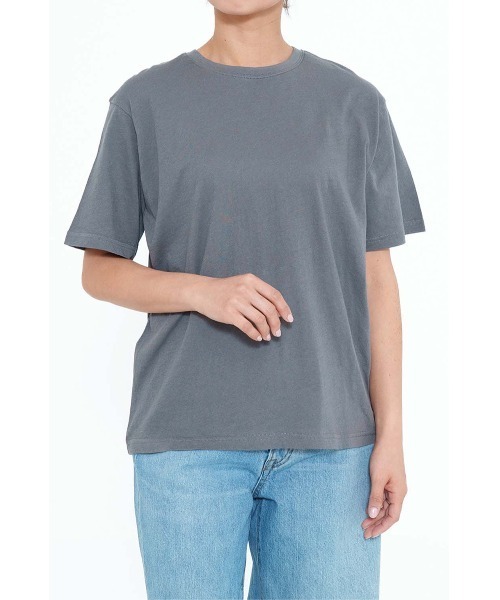 HEART MARKET(ハートマーケット)の「さらさら半袖CottonT(Tシャツ/カットソー・レディース・ブラック系/チャコール/ホワイト/ブラック/ナチュラル・MEDIUM/LARGE/LL)」の4枚目の写真
