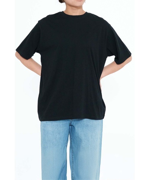 HEART MARKET(ハートマーケット)の「さらさら半袖CottonT(Tシャツ/カットソー・レディース・ブラック系/チャコール/ホワイト/ブラック/ナチュラル・MEDIUM/LARGE/LL)」の2枚目の写真