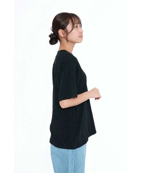 HEART MARKET(ハートマーケット)の「さらさら半袖CottonT(Tシャツ/カットソー・レディース・ブラック系/チャコール/ホワイト/ブラック/ナチュラル・MEDIUM/LARGE/LL)」の10枚目の写真